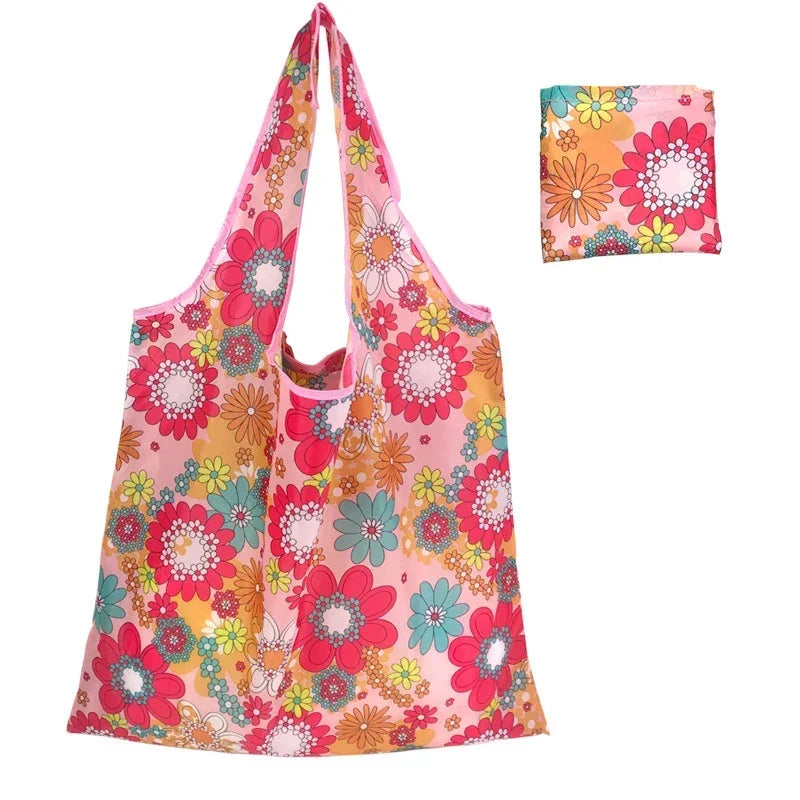 Grand Sac de Courses Réutilisable pour Femme, Fourre-Tout Pliant, Écologique, Réutilisable, Mallette d'Épicerie, Sacs à Main de Rangement
