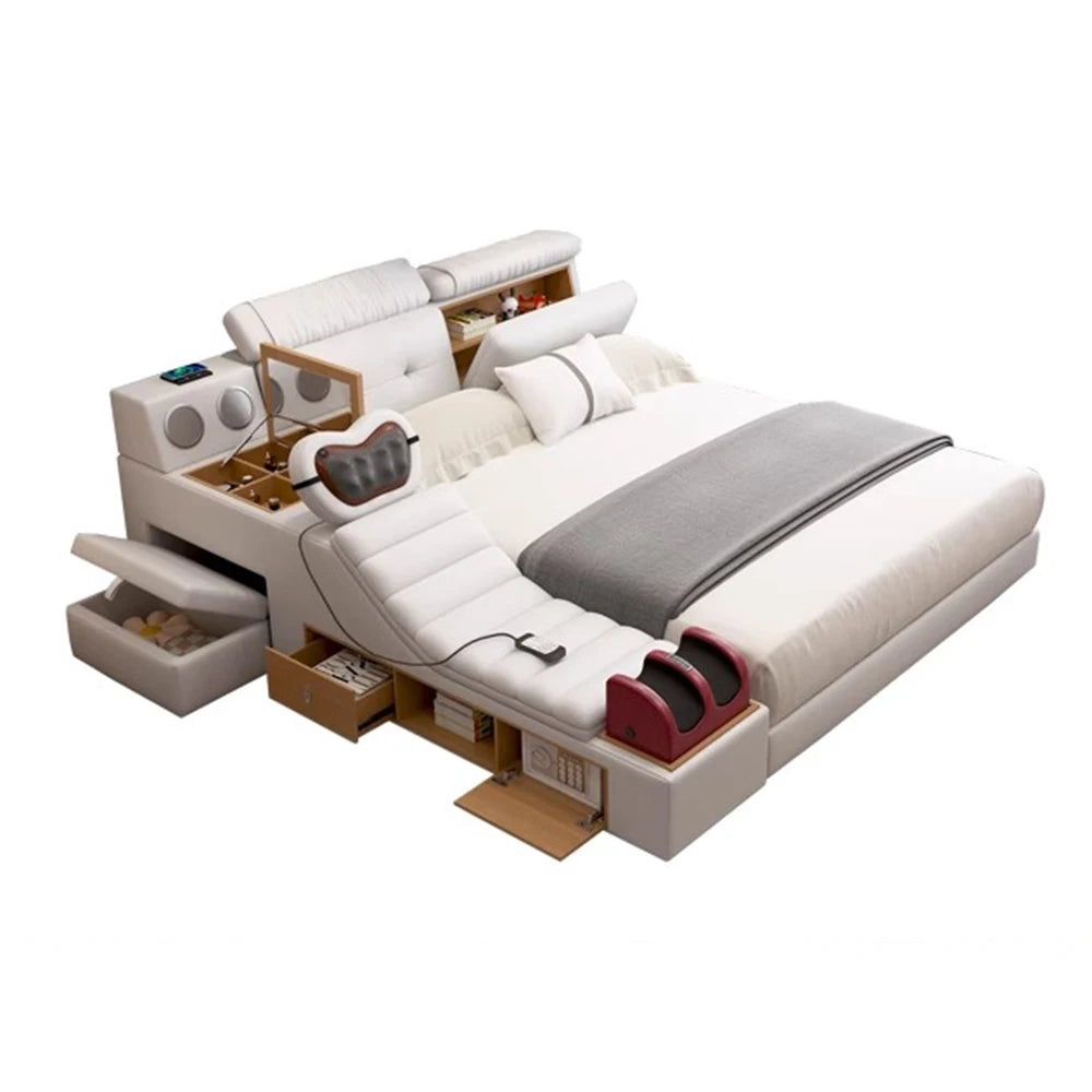 Lits minimalistes uniques lecture fantaisie King commodes de couchage lits Massage Muebles intelligents Para dortoir meubles de chambre