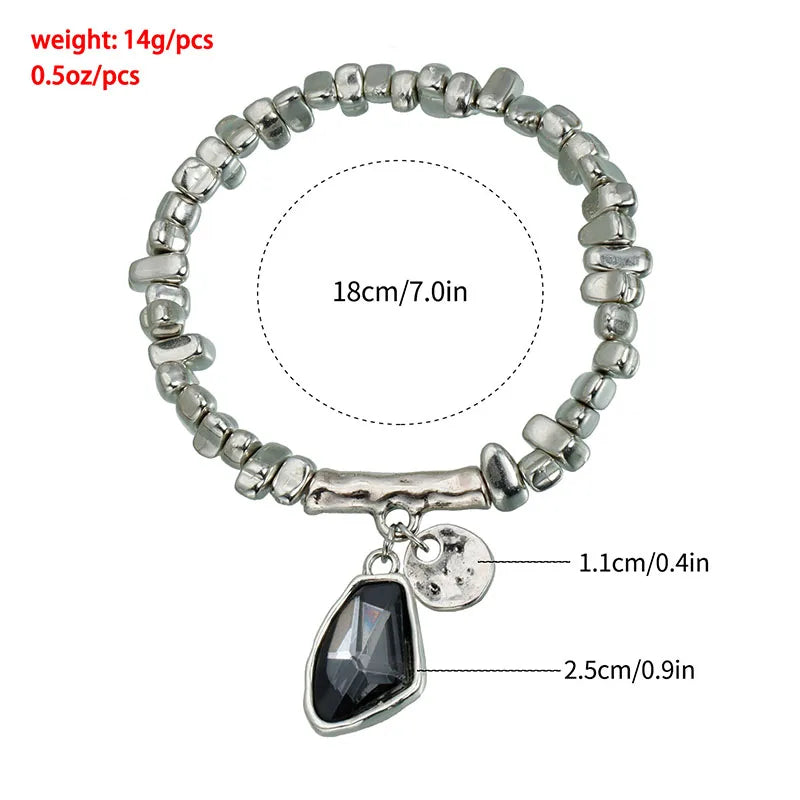 Collier pendentif à facettes pour femmes, bijoux en métal scintillant, accessoires créatifs élégants, cadeau