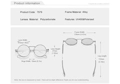 KINGSEVEN-Lunettes de soleil rondes polarisées pour hommes et femmes, lunettes de soleil Steampunk, style vintage, accessoire de lunettes, UV400