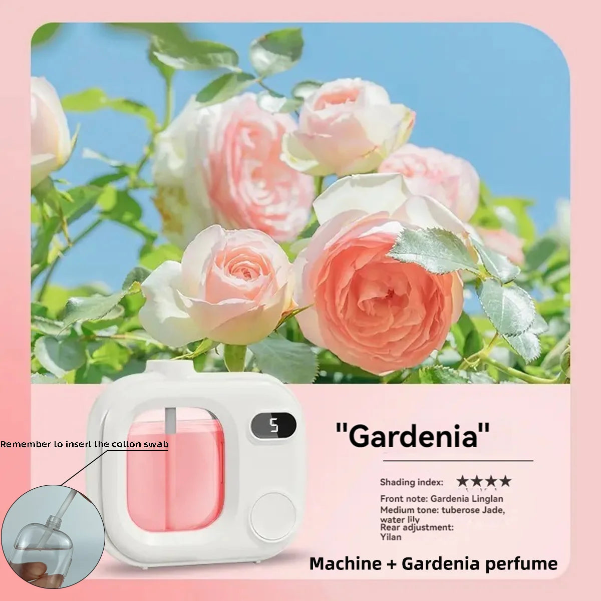 Aromatherapy diffuser, automatic fragrance sprayer for home, bedroom, and bathroom. Air freshener spray.