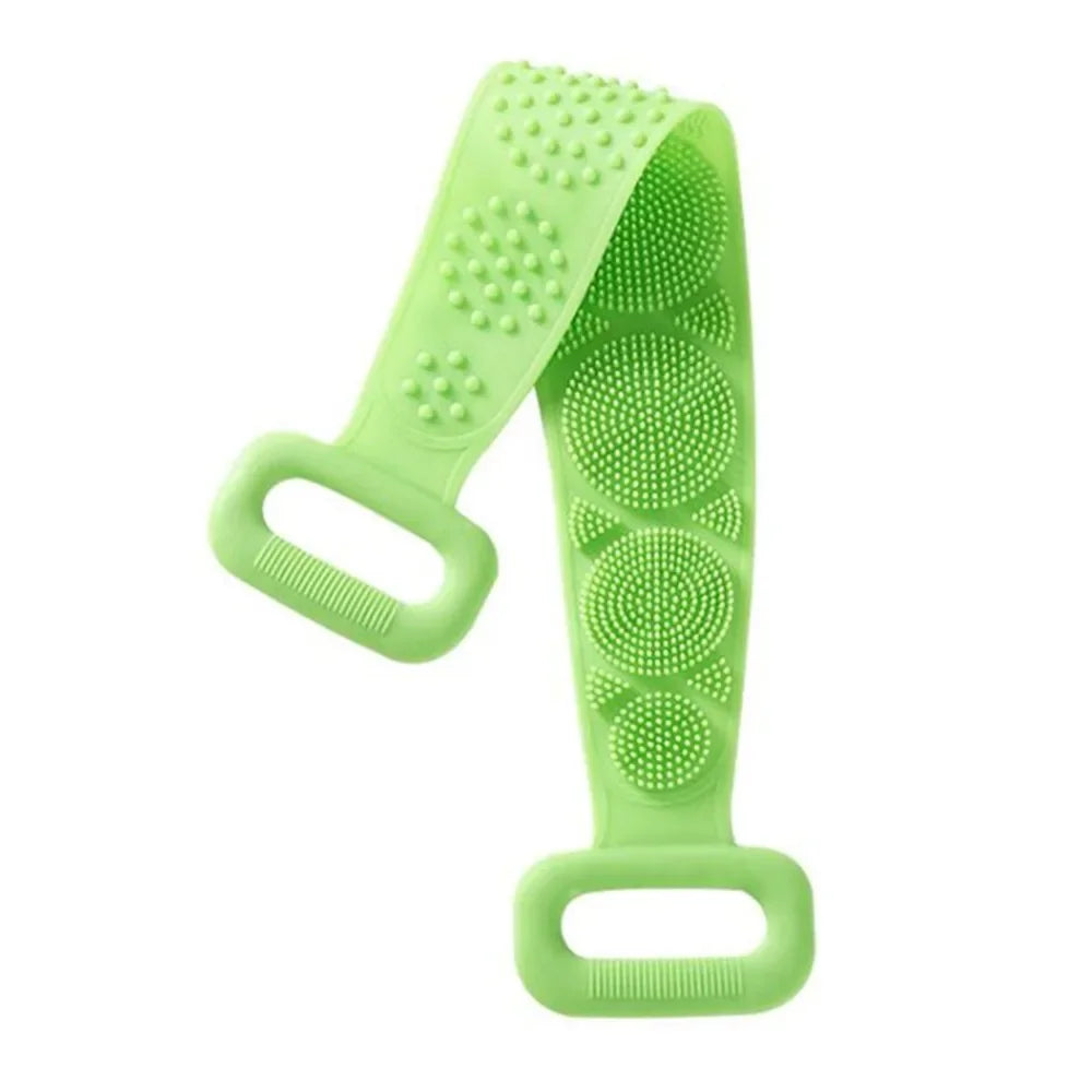 Silicone Body Scrubber, Back Massager, Exfoliating Sponge, Bath Brush, Bathroom, Shower Brush, Body Wash, Hair Removal, Bath Sponge