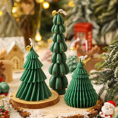 Nouvelle bougie en forme d'arbre de noël bougie d'aromathérapie bougies parfumées de noël bougies faites à la main cadeau décor à la maison vela navidad candele