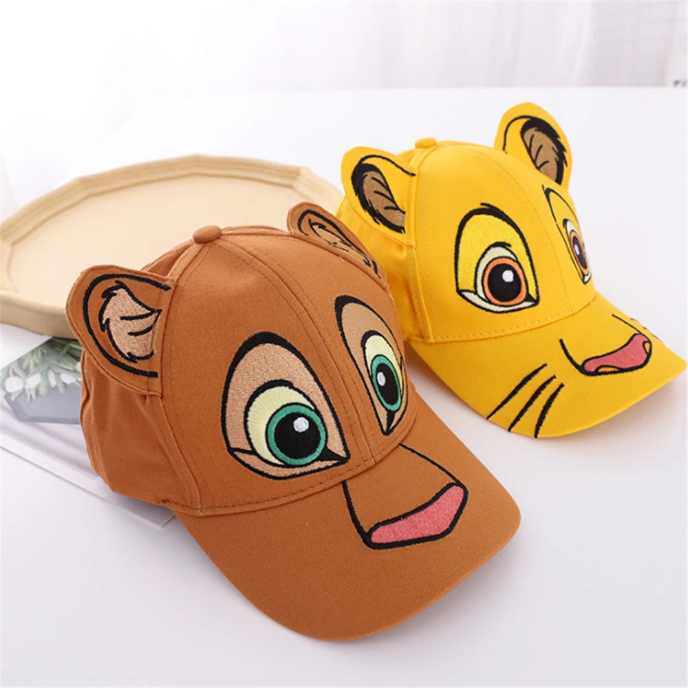 Children's Baseball Cap, New Autumn/Summer Fashion for Boys and Girls, Cartoon Tiger Spring Outdoor Sun Hat