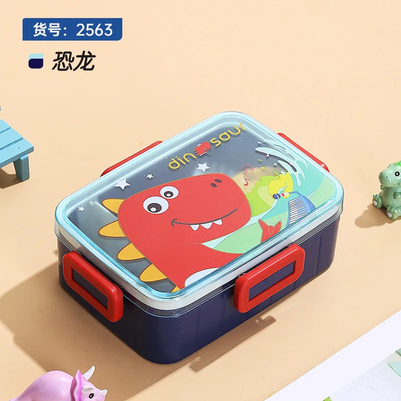 Boîte à déjeuner mignonne pour enfants, filles et garçons, avec compartiments, boîte à déjeuner Bento, étanche, boîtes à collations alimentaires pour enfants, nouveau 2025