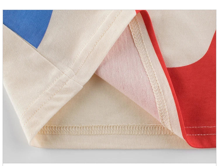 Vêtements d'été en coton pour bébés garçons et filles, t-shirt à manches courtes imprimé graffiti, haut pour enfants, tenue pour bébé, 2-8T