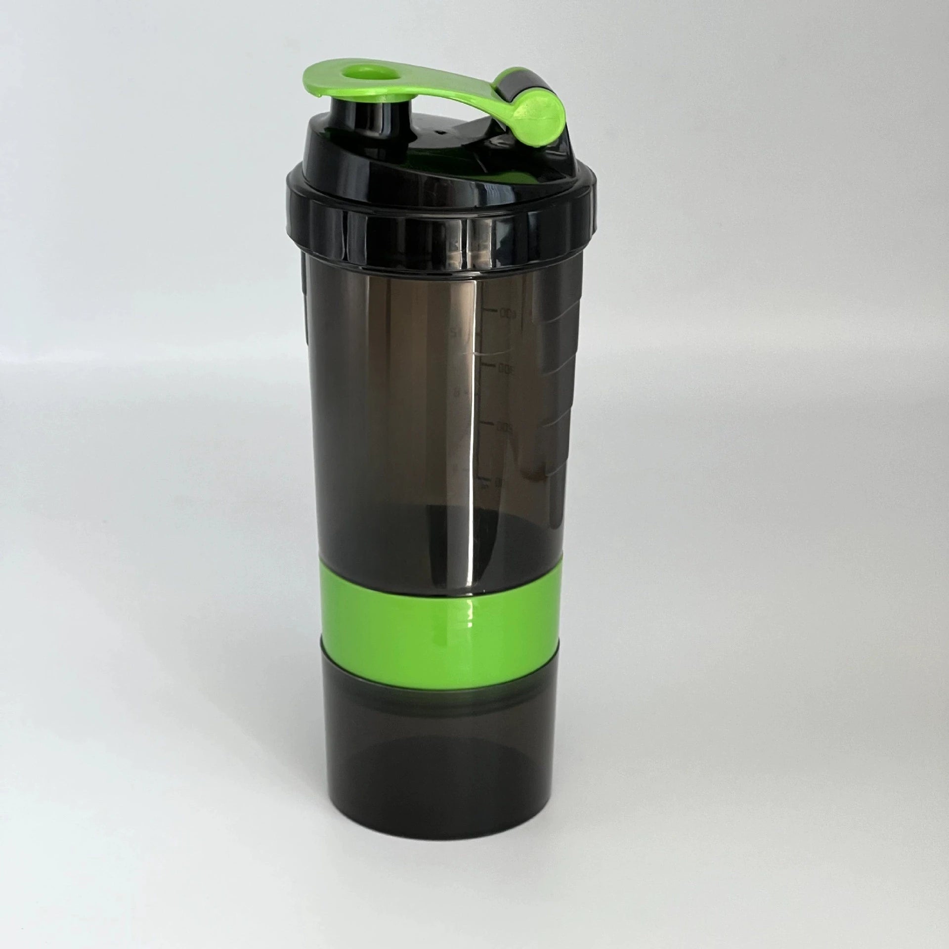 Bouteille de protéines Shaker à 3 couches, tasse à secouer la poudre, bouteille d'eau, tasse de mélange en plastique, bouteille d'exercice de musculation