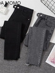 Jeans femme Denim pantalon noir femmes jean femme Donna Stretch bas Feminino pantalon slim pour femmes pantalon