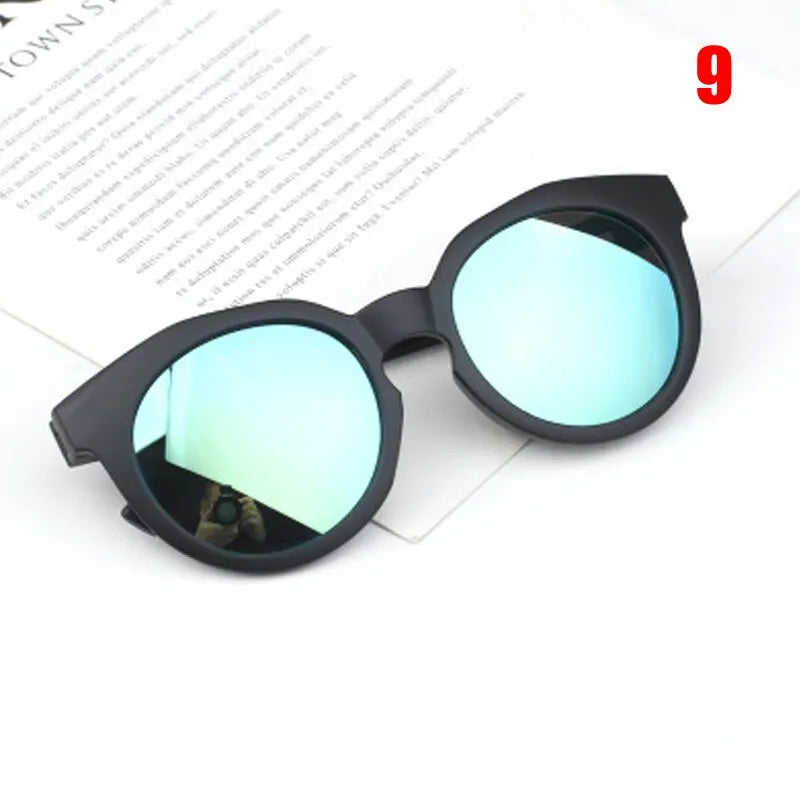 Lunettes de soleil rondes colorées pour enfants, classiques, rétro, mignonnes, UV400, pour garçons et filles, offre spéciale