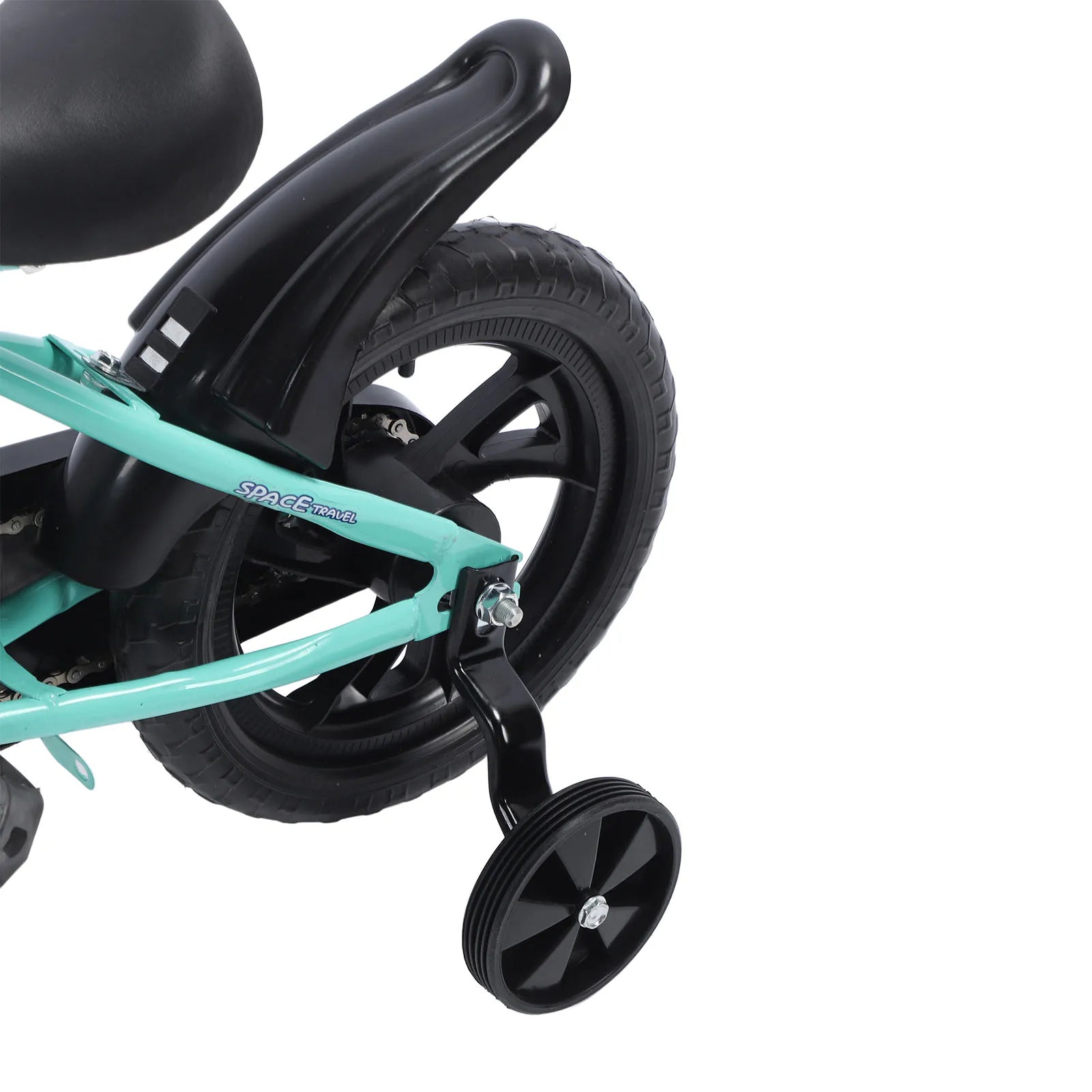 12-inch children's bicycle, stable ride, high-carbon steel frame, baby bike with training wheels for children aged 2 to 6 years