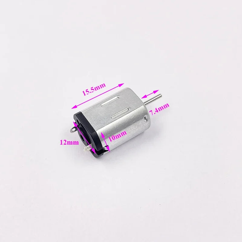 N20 micro motor 10mm x 12mm, DC 3V 3.7V 6V 9V 12V, high speed, single/dual shaft, high torque, DIY, N scale, toy, car, electric motor