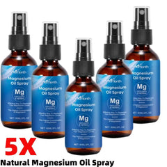 Spray d'huile essentielle de magnésium 5X, adoucit et lisse la peau pour le dominisme et un meilleur sommeil pour tous les âges