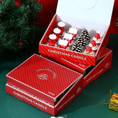 Bougies d'anniversaire sans fumée, 12 pièces, fournitures de décoration de noël, atmosphère, fabrication de bougies de noël, parfums, huile paraffine