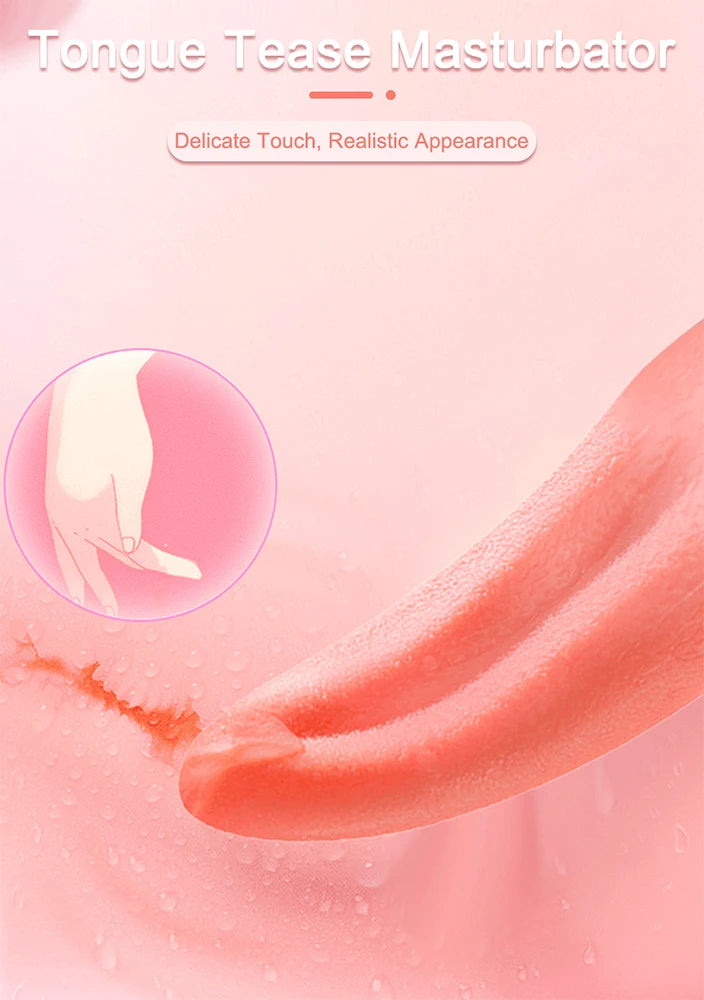 Vibromasseur Rose à succion avec léchage de langue pour femmes, Stimulation clitoridienne, stimulateur de mamelons, produits pour adultes, jouets sexuels
