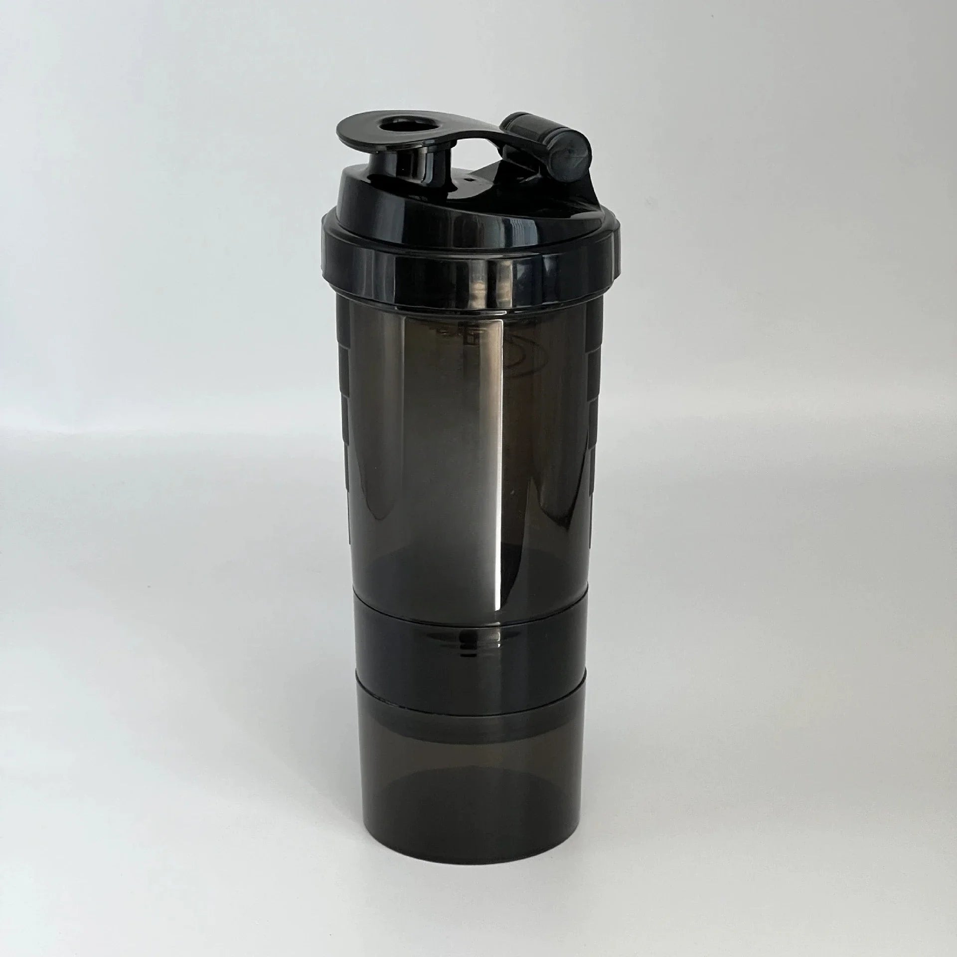 Bouteille de protéines Shaker à 3 couches, tasse à secouer la poudre, bouteille d'eau, tasse de mélange en plastique, bouteille d'exercice de musculation