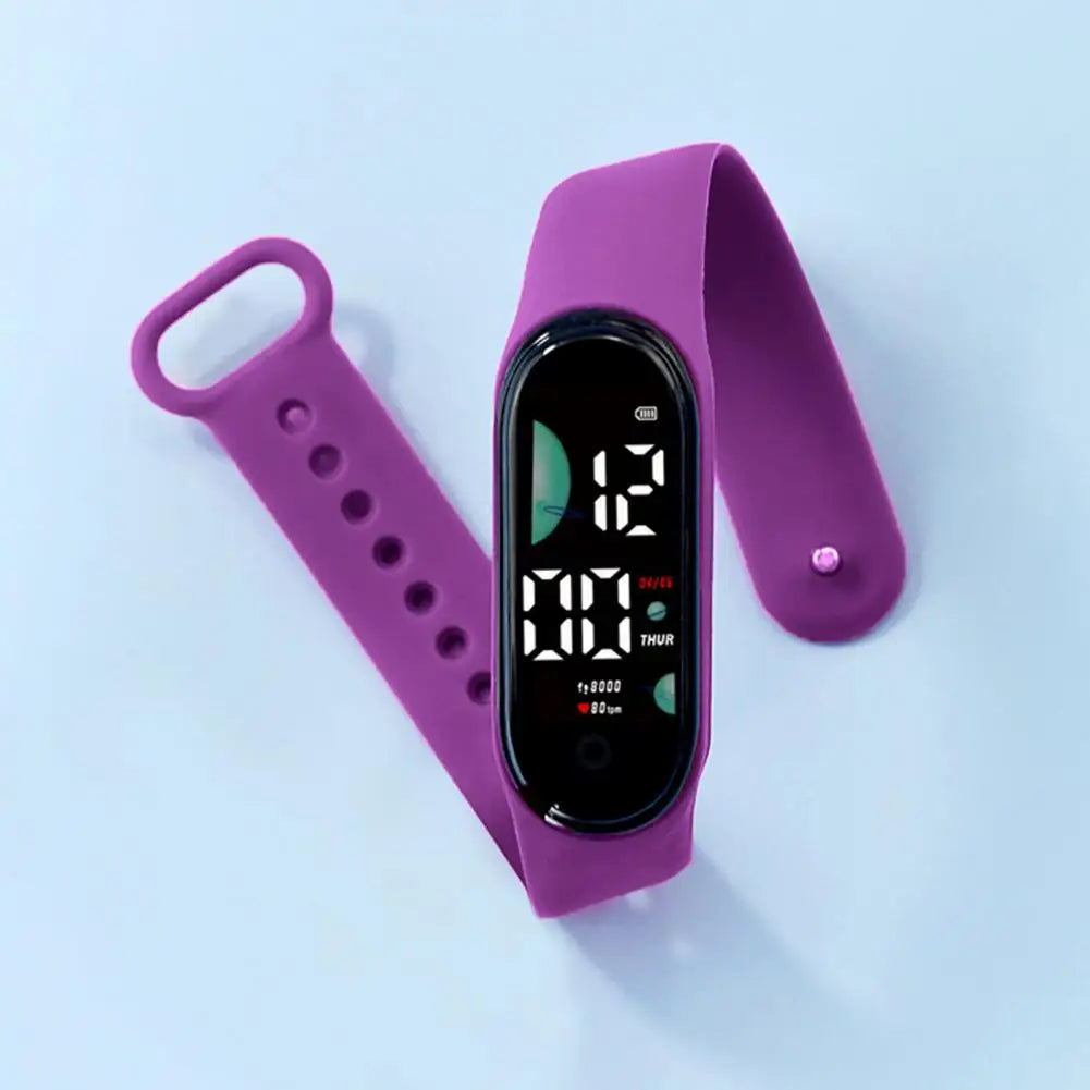 Montre de sport électronique pour enfants, étanche, grand écran de police, affichage LED, Shoous, date automatique, calendrier complet, montre numérique