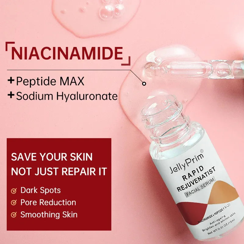 Niacinamide Dark Spot Remover Serum for Face, Moisturizing, Whitening, Hyaluronic Acid Removal, Freckles, Skin Care