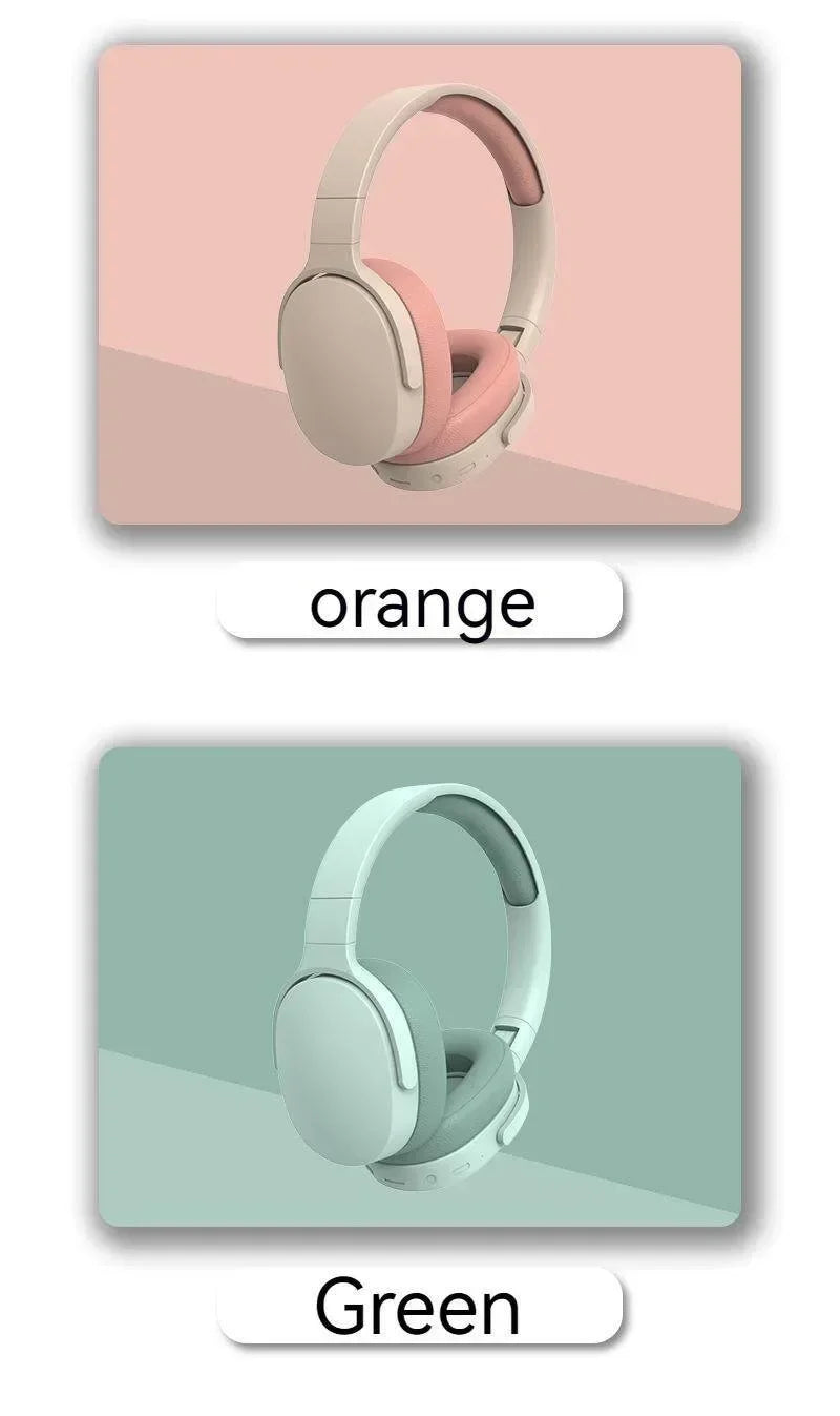 Casque sans fil Bluetooth casque sur l'oreille Hifi stéréo véritable sport écouteurs TF AUX lecteur de musique avec micro HD
