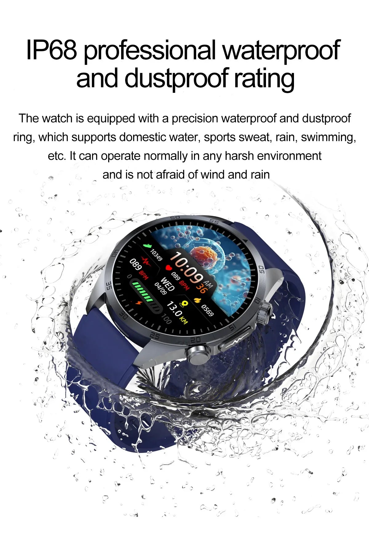 2025 nouvelle montre intelligente hommes pour huawei pression artérielle santé montre CES sommeil pulsé thérapeutique acide urique lipides sanguins graisse corporelle