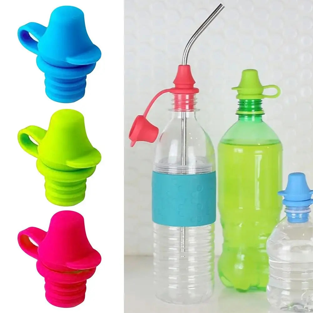 Bouchon de bouteille d'eau en silicone pour bébé, couvercle HI, adaptateur de bec supérieur, remplacement de couvercle de bouteille anti-déversement pour enfants et adultes