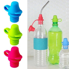 Bouchon de bouteille d'eau en silicone pour bébé, couvercle HI, adaptateur de bec supérieur, remplacement de couvercle de bouteille anti-déversement pour enfants et adultes