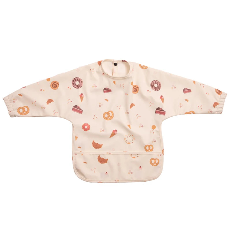 Bavoirs imperméables pour nouveau-né, bavoir blouse de peinture pour enfants à manches longues pour garçons et filles, tablier d'alimentation facile à nettoyer, articles pour bébé