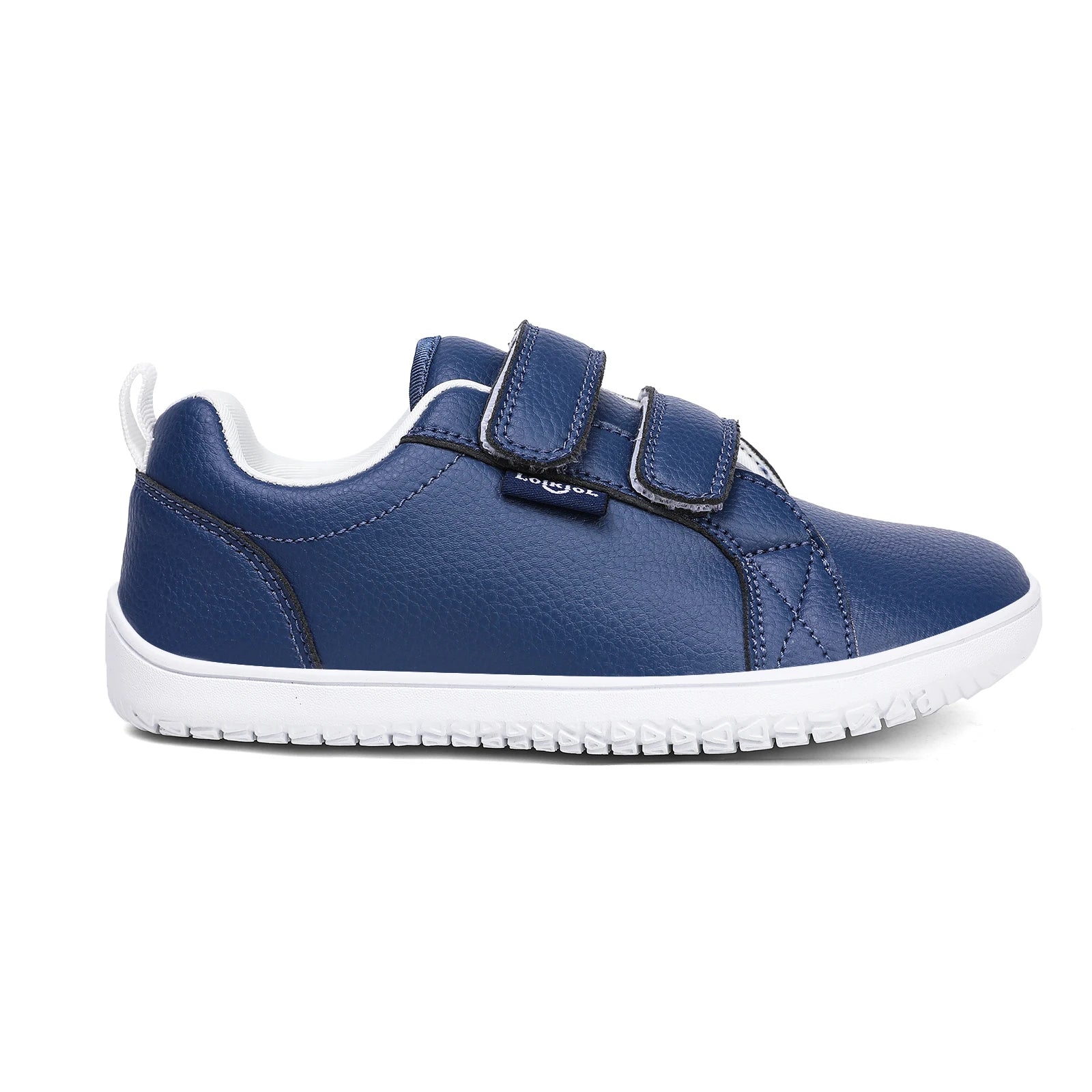 Chaussures Pieds Nus en Cuir Artificiel pour Garçon et Fille, Baskets Légères, Larges, Minimalistes, à la Mode, avec Boucle à Crochet, Plates de Marche
