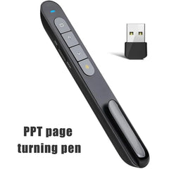 2.4G USB Laser Presentation Pointer, Wireless Demo Remote Control Pen for PowerPoint PPT for Conferences, Meetings, Sliding Pen