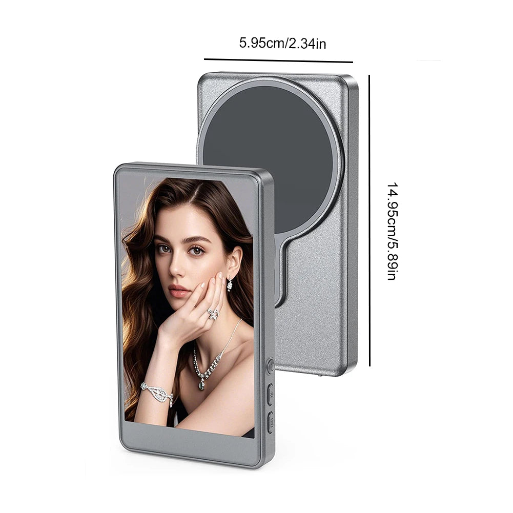 Smartphone magnetic monitor screen projector phone rear camera selfie for vlogging live video recording for Android iPhone
