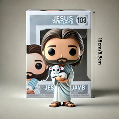 Easter statue in the shape of Jesus, cute new doll, handmade decoration, creative resin decoration for bedroom, home decor, handcrafted gifts for fans