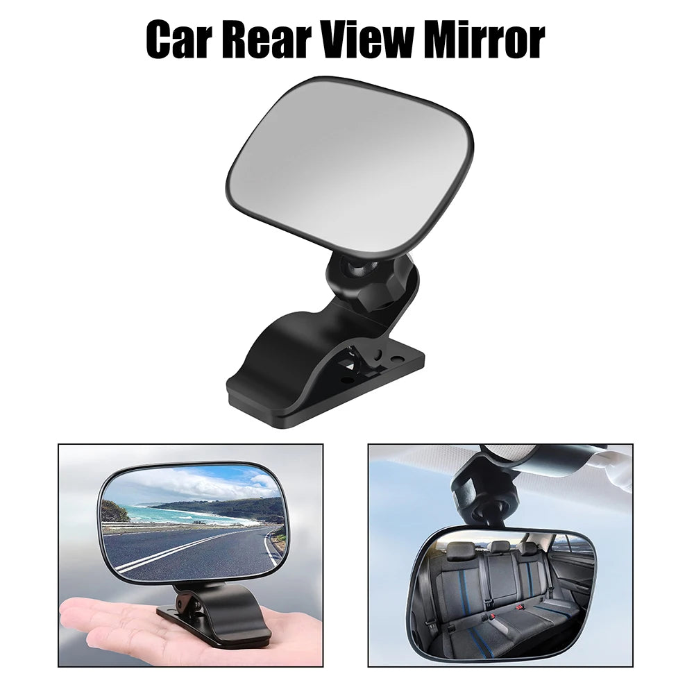 Miroir de sécurité intérieur de voiture pour bébé, avec Clip, rétroviseur de maquillage, pince arrière de siège, ornement automobile, accessoires automobiles