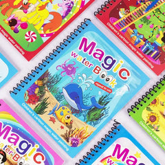 1 livre + 1 stylo livre de coloriage réutilisable livre de peinture à l'eau éducation précoce sensorielle Puzzle dessin jouets