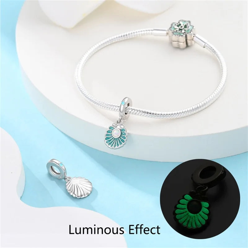 Pendentif de Collection d'écologie marine en argent Sterling 925, mignon, méduse, hippocampe, baleine et tortue, bijoux fins, cadeau de fête sur la plage