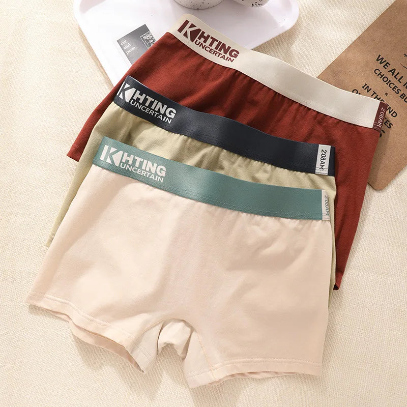 Coton femmes culottes sous-vêtements femmes intimes femme respirant antimicrobien Boyshorts slips Sexy Shorts étudiants boxeurs