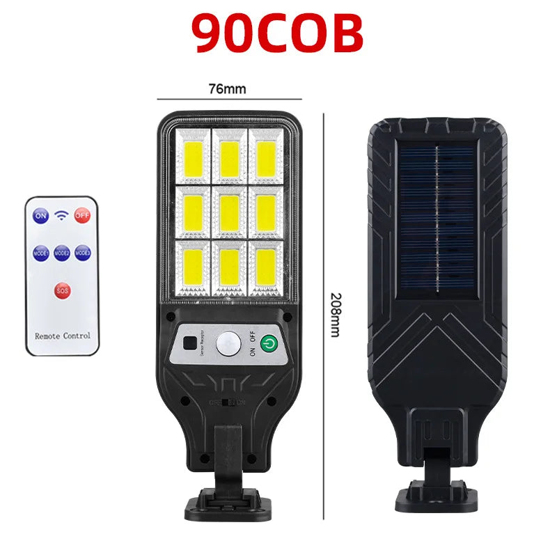 Puissant LED solaire extérieur LED cour applique murale 3 Modes corps humain Induction jardin terrasse porte de Garage éclairage public