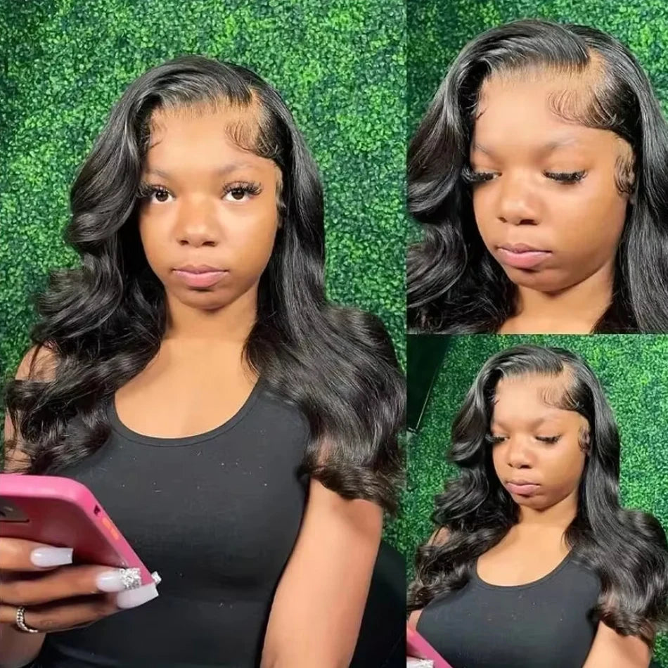 250% perruque de cheveux humains brésiliens vague lâche courte Bob perruque vague de corps 13X4 HD dentelle frontale perruque perruques de cheveux humains pour les femmes noires