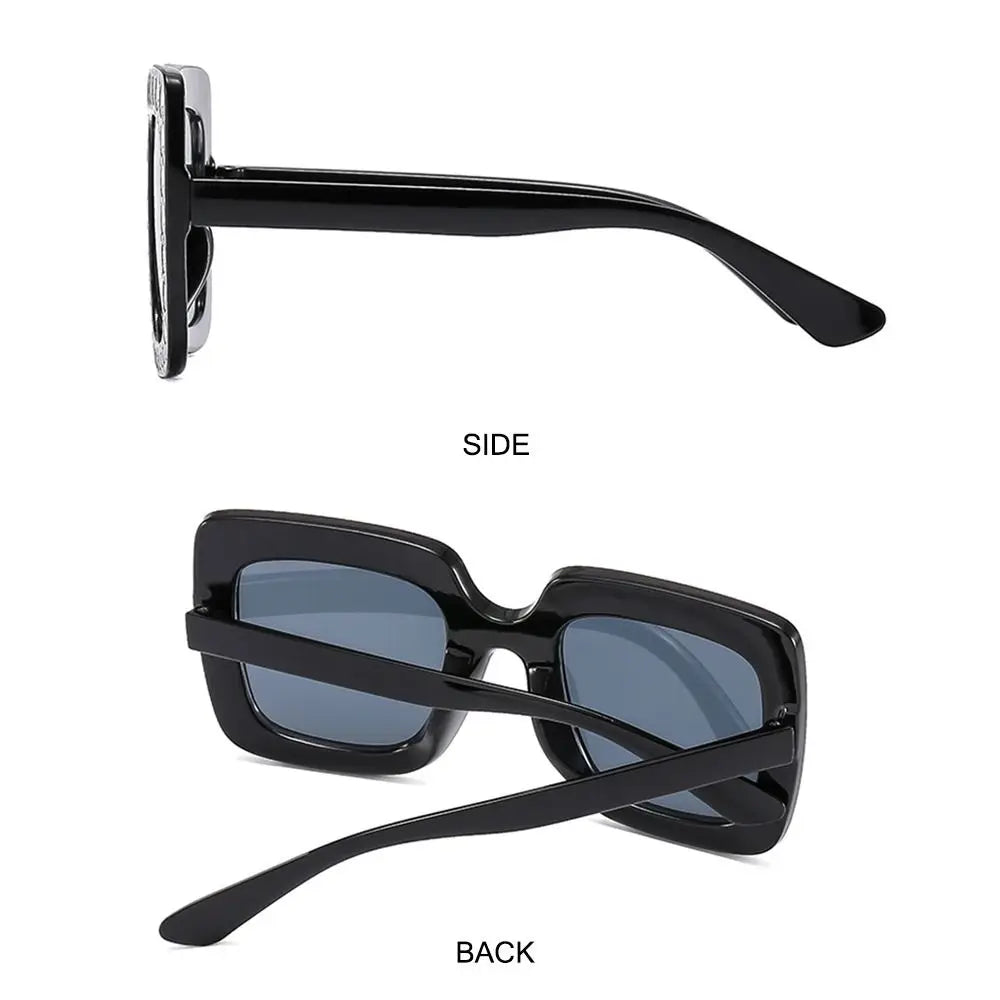 Lunettes de soleil carrées à paillettes pour enfants, à la mode, pour garçons et filles, élégantes en diamant, pour bébés, lunettes de fête, UV400
