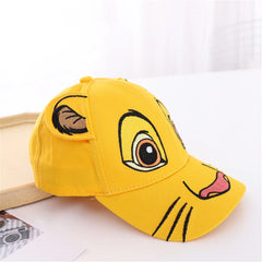 Children's Baseball Cap, New Autumn/Summer Fashion for Boys and Girls, Cartoon Tiger Spring Outdoor Sun Hat