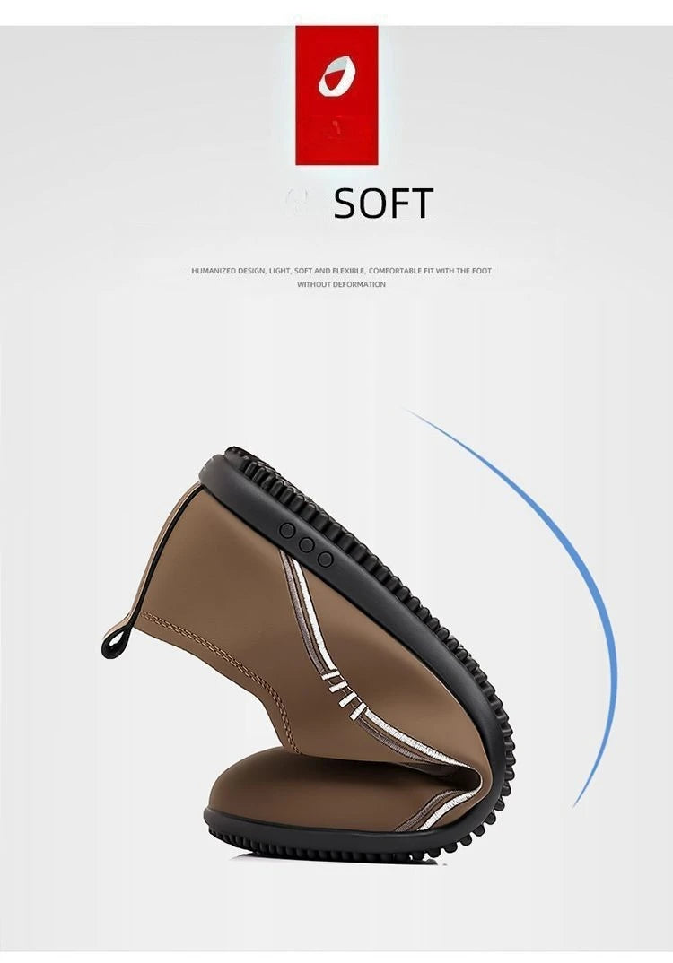 Chaussures en cuir pour hommes mode semelle souple hommes mocassins confortables chaussures de marche légères chaussures plates pour homme mocassins Zapatillas Hombre