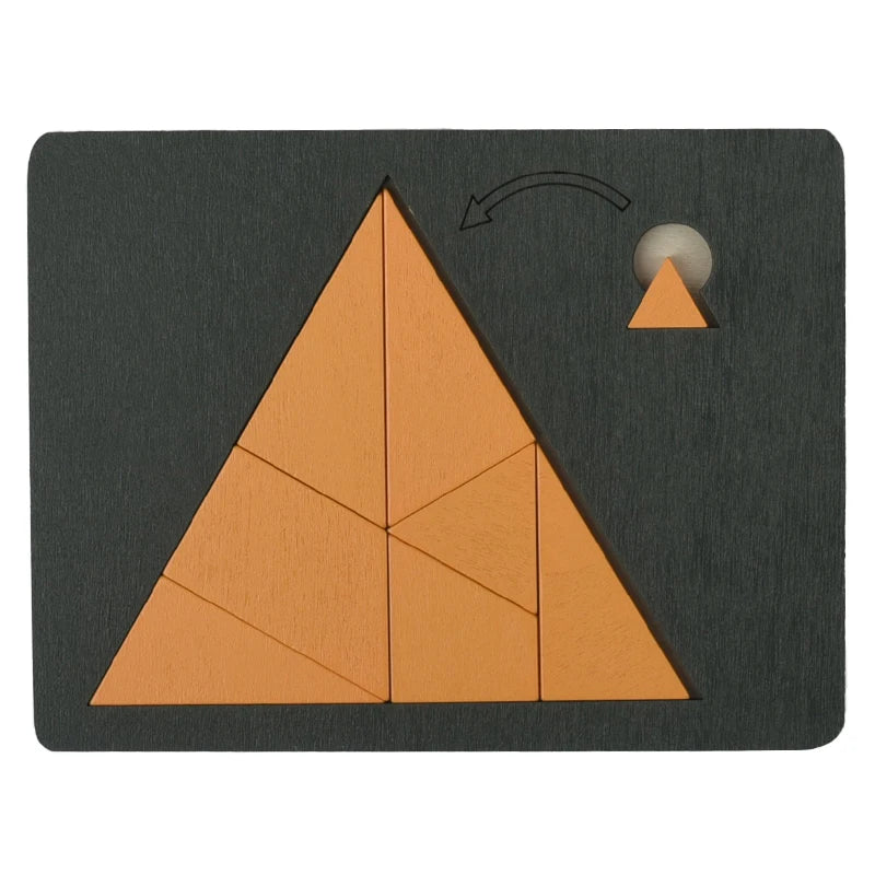 Puzzle en bois pour enfants, planche en bois, Montessori, apprentissage 3d, planches d'activités éducatives précoces, jouets pour enfants