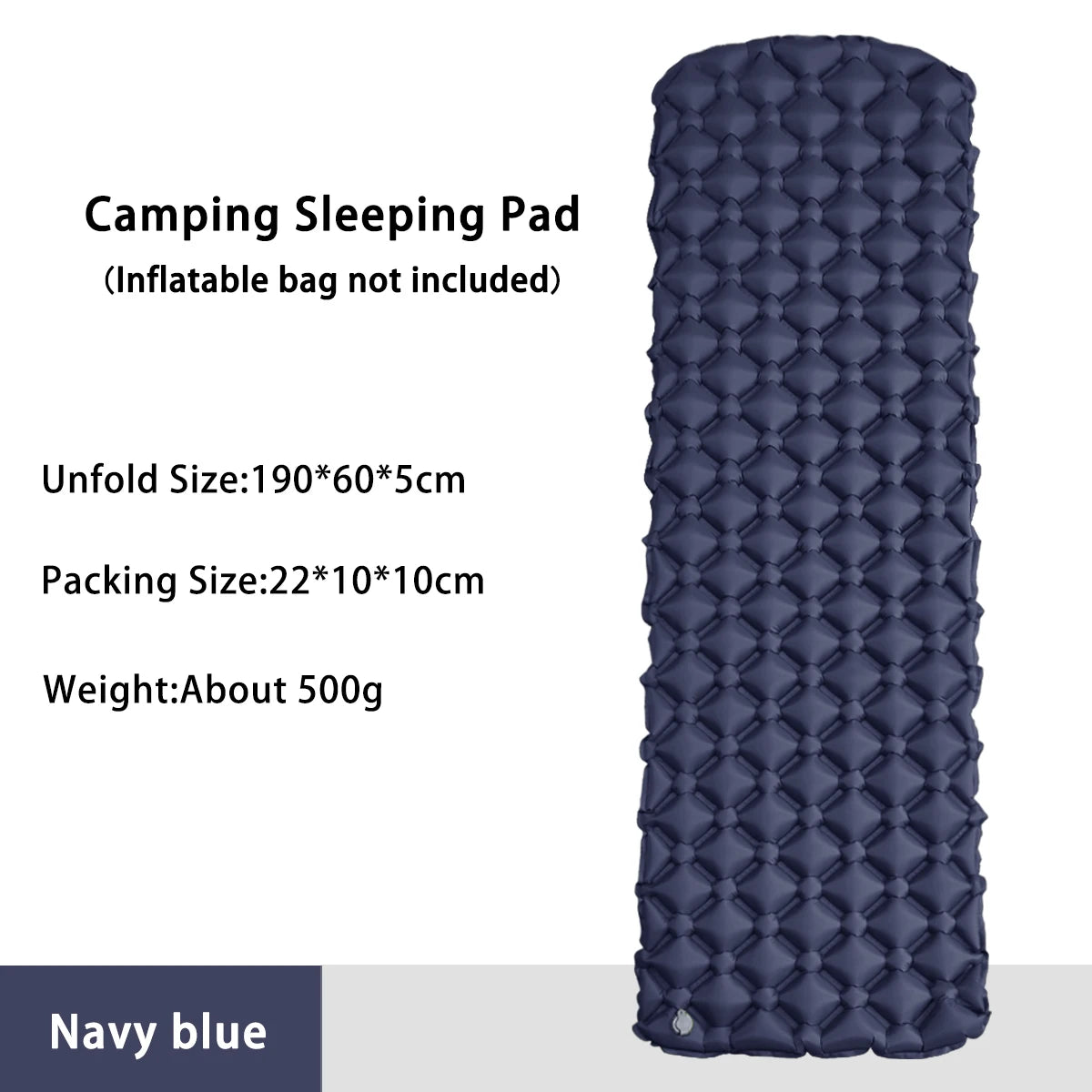 Matelas gonflable de camping pliant, lit de camp, matelas de couchage, couverture de pique-nique, polymères d'air de voyage, équipement de camping