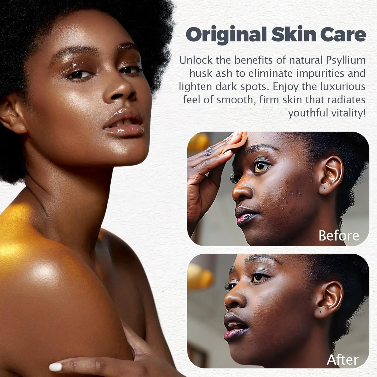 Savon noir africain brut pour peaux grasses, taches foncées, ingrédients purs et naturels – Savon biologique pour le visage et le corps