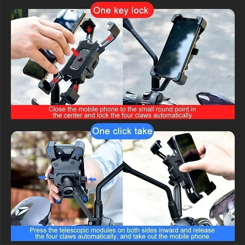Support de téléphone pour vélo, accessoires de vélo, support réglable pour moto 360 °   Clip GPS rotatif pour cyclisme, accessoires vtt, vélos de sport