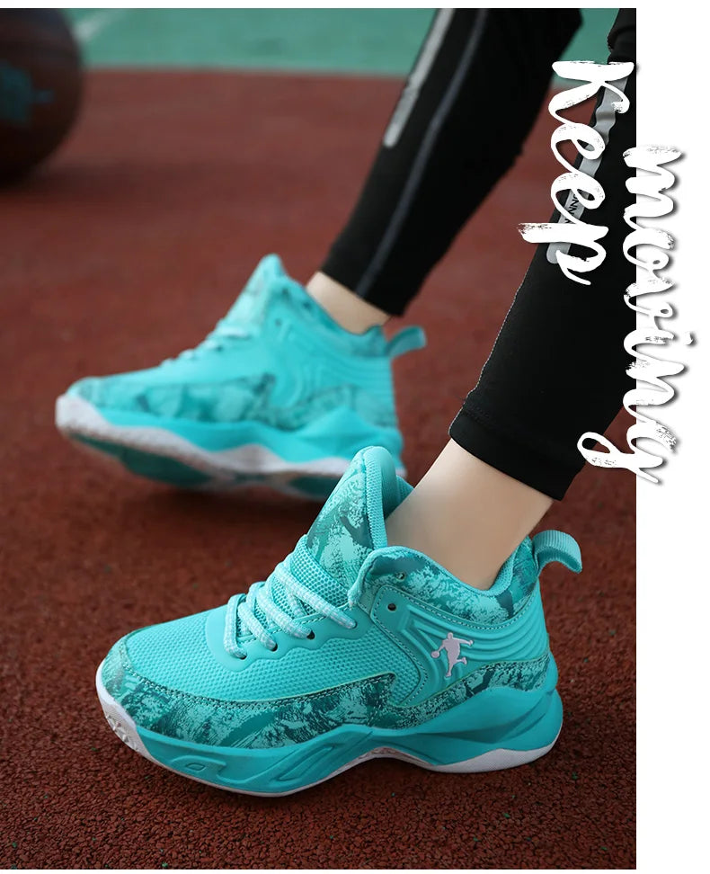 Chaussures de Basket-ball pour enfants, baskets d'extérieur antidérapantes, de sport, de course, d'entraînement, de marche