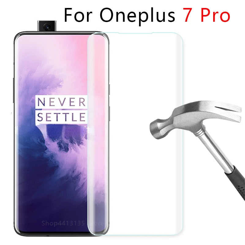 Verre de protection pour oneplus 7 pro protecteur d'écran en verre trempé sur one plus 7 pro 7pro accessoires en verre film de téléphone sécurité 3d
