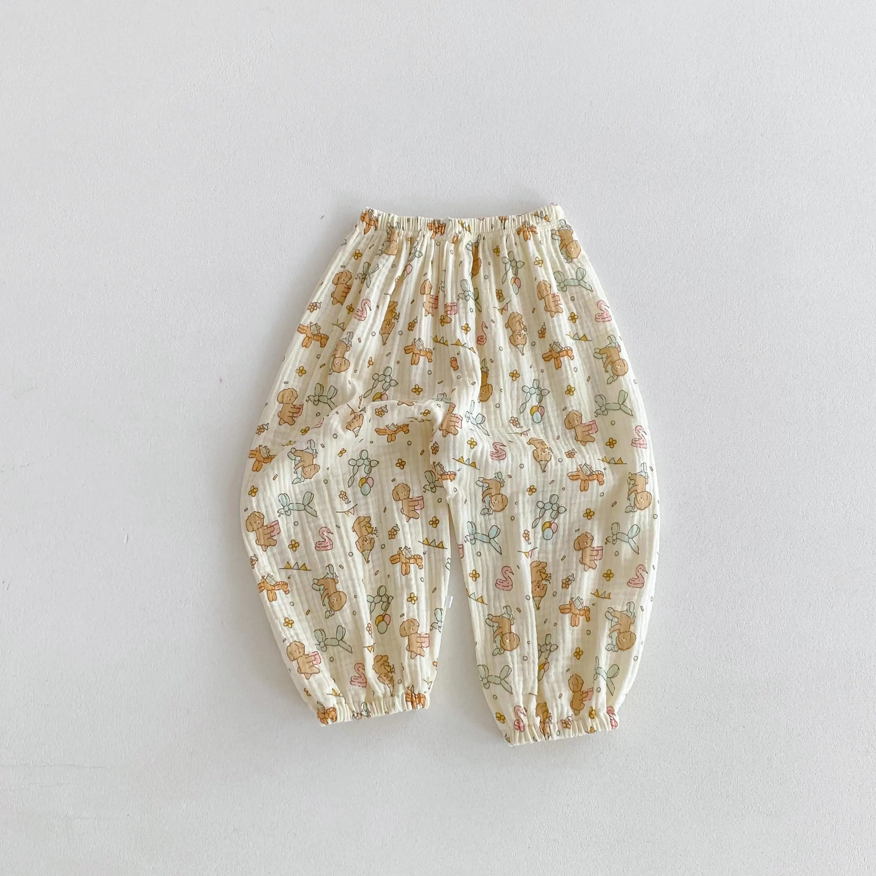 New Unisex Baby Printed Harem Pants, Cute Outdoor Toddler Girls 2025 Summer Fashion Slim Loose Full Length Pants