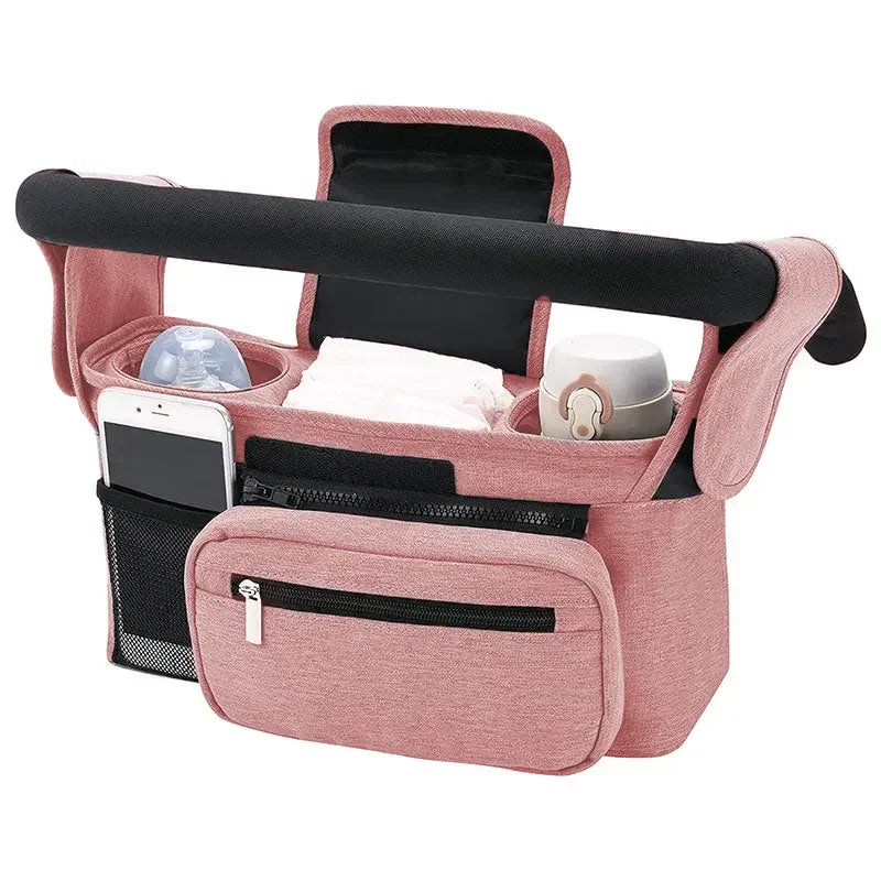 Sac de rangement pour poussette de bébé, sac suspendu de voyage de grande capacité, sac pour maman, porte-bouteille de téléphone, sacs à couches, accessoires de poussette pour bébé
