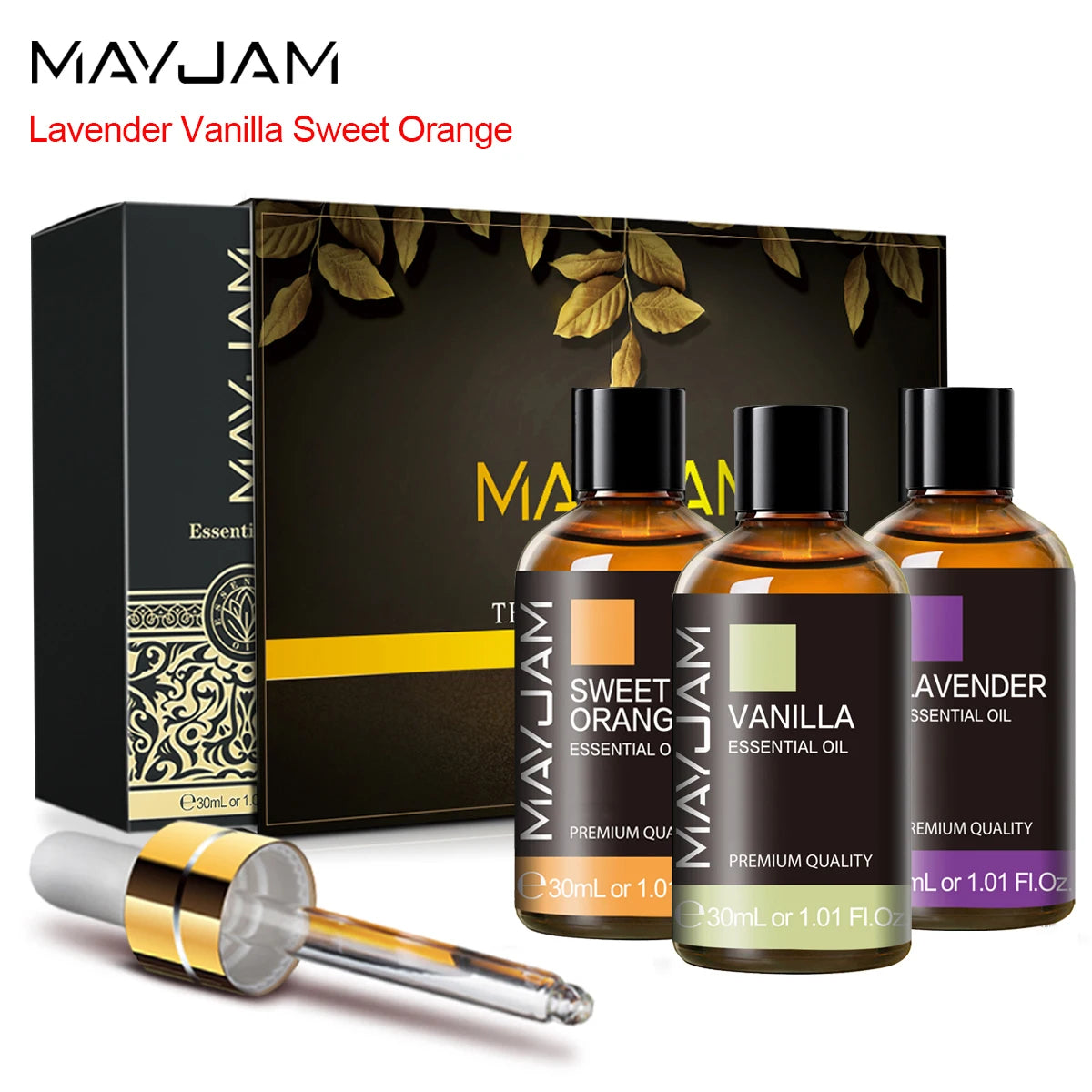 Huiles essentielles pour soins capillaires, diffuseurs domestiques, aromathérapie, Massage et humidificateurs, savons, fabrication de bougies, 3 pièces/ensemble