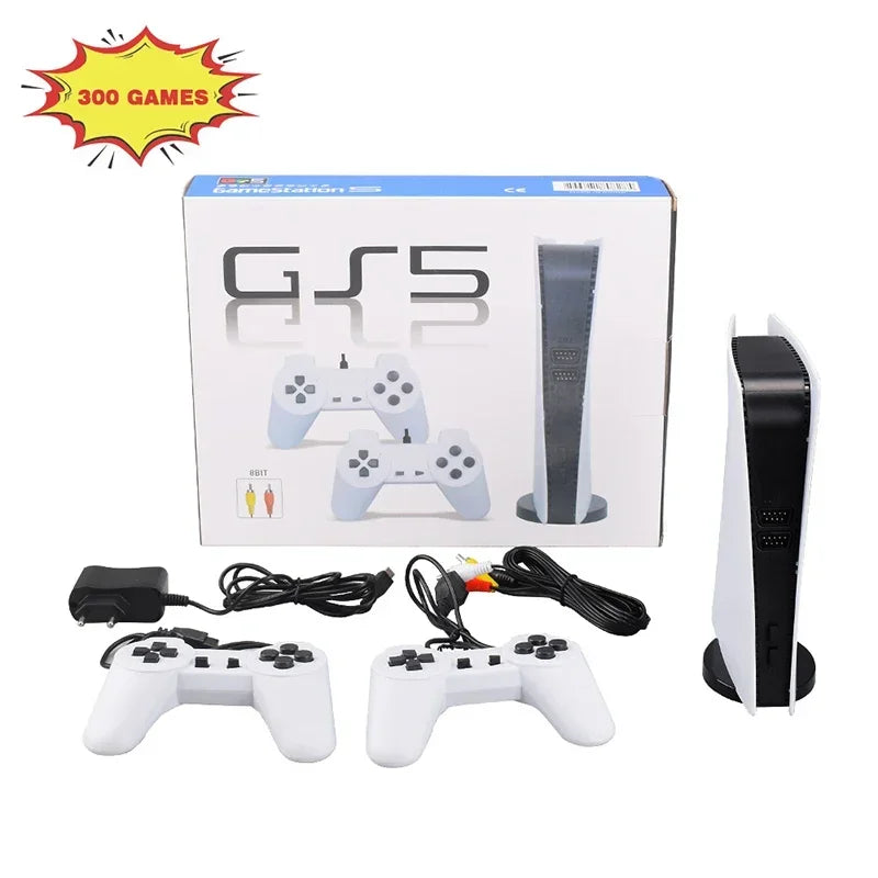 GS5 Console de jeu vidéo Mini TV Console de jeu portable manettes filaires jeu vidéo 300 jeu rétro sortie HD deux joueurs pour PS1 Etc.