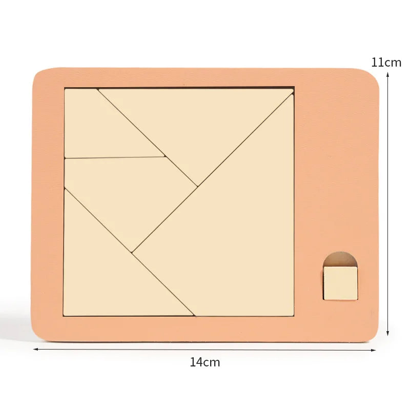 Planche en bois Puzzle enfants éducatif mathématiques Tangram Puzzles jeu jouets pour adultes enfants